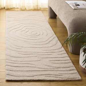 Safavieh Glamour Hand-Tufted Beige Round Area Rug — Plush Wool-Viscose-Cotton Blend, Minimalist Luxe Anchor 6'-0" x 6'-0" GLM618B-6R