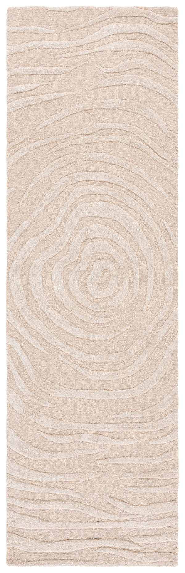 Safavieh Glamour Hand-Tufted Beige Round Area Rug — Plush Wool-Viscose-Cotton Blend, Minimalist Luxe Anchor 6'-0" x 6'-0" GLM618B-6R