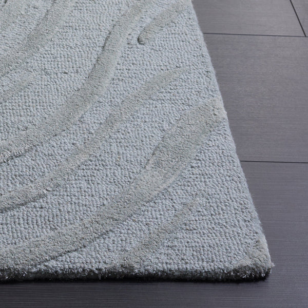 Safavieh Glamour Hand‑Tufted Light Grey Area Rug — Soft Wool Blend, Low Profile, Modern Neutral Elegance 6'-0" x 6'-0" GLM618F-6SQ