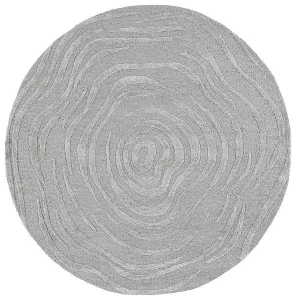 Safavieh Glamour Hand-Tufted Light Grey Area Rug 5X8 Wool-Viscose-Cotton Low Pile Modern Minimalist Elegance 5'-0" x 8'-0" GLM618F-5
