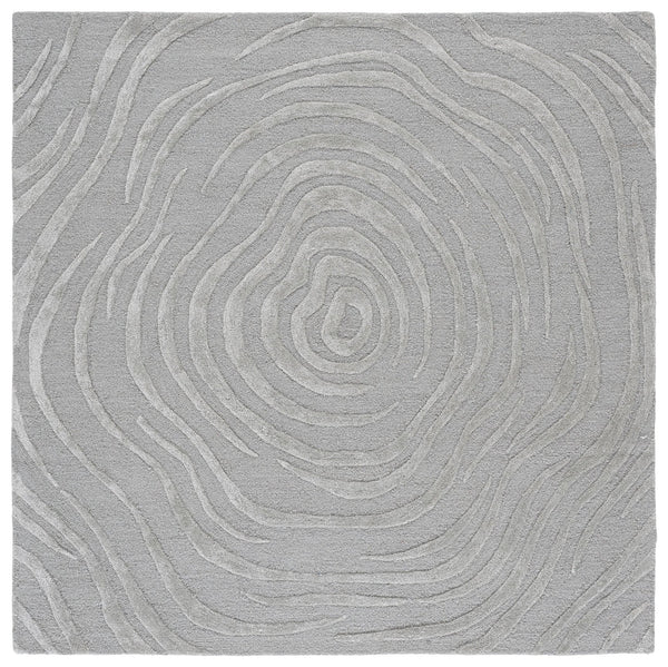 Safavieh Glamour Hand‑Tufted Light Grey Area Rug — Soft Wool Blend, Low Profile, Modern Neutral Elegance 6'-0" x 6'-0" GLM618F-6SQ
