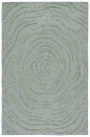Safavieh Glamour Hand-Tufted Sage Green Area Rug — Low-Pile Wool Blend Square Rug For Modern Living Spaces 6'-0" x 6'-0" GLM618W-6SQ
