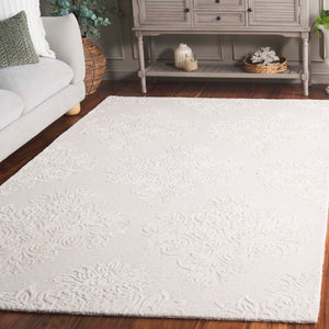 Safavieh Glamour Hand Tufted Floral Area Rug – Elegant Luxury For Cozy Spaces, Handcrafted In India, 60% Wool Ivory 60% Wool,30% Viscose,10% Cotton Glm619a-4