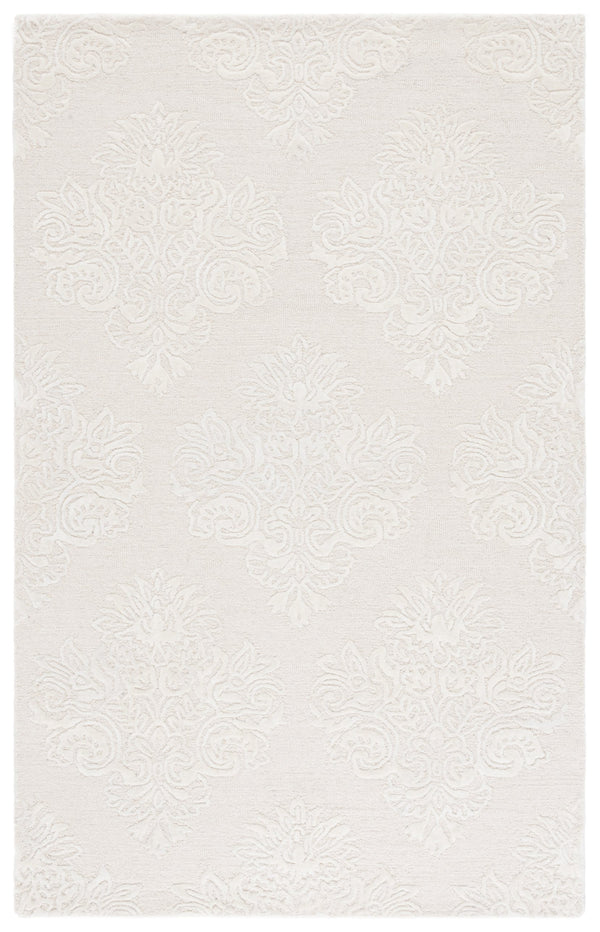 Safavieh Glamour Ivory Floral Runner Rug - Hand-tufted Elegance For Hallways And Entryways With Soft Comfort Ivory 60% Wool,30% Viscose,10% Cotton Glm619a-5
