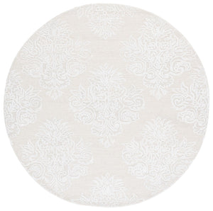 Safavieh Glamour Hand Tufted Floral Area Rug – Elegant Luxury For Cozy Spaces, Handcrafted In India, 60% Wool Ivory 60% Wool,30% Viscose,10% Cotton Glm619a-4