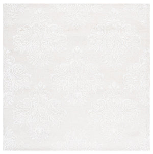 Safavieh Glamour Ivory Floral Runner Rug - Hand-tufted Elegance For Hallways And Entryways With Soft Comfort Ivory 60% Wool,30% Viscose,10% Cotton Glm619a-6sq