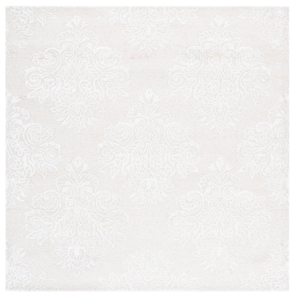 Safavieh Glamour Ivory Floral Runner Rug - Hand-tufted Elegance For Hallways And Entryways With Soft Comfort Ivory 60% Wool,30% Viscose,10% Cotton Glm619a-6sq