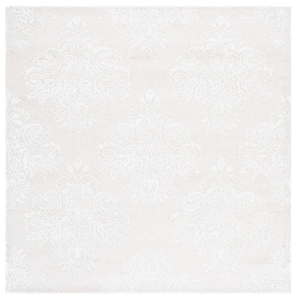 Safavieh Glamour Hand Tufted Floral Area Rug – Elegant Luxury For Cozy Spaces, Handcrafted In India, 60% Wool Ivory 60% Wool,30% Viscose,10% Cotton Glm619a-4