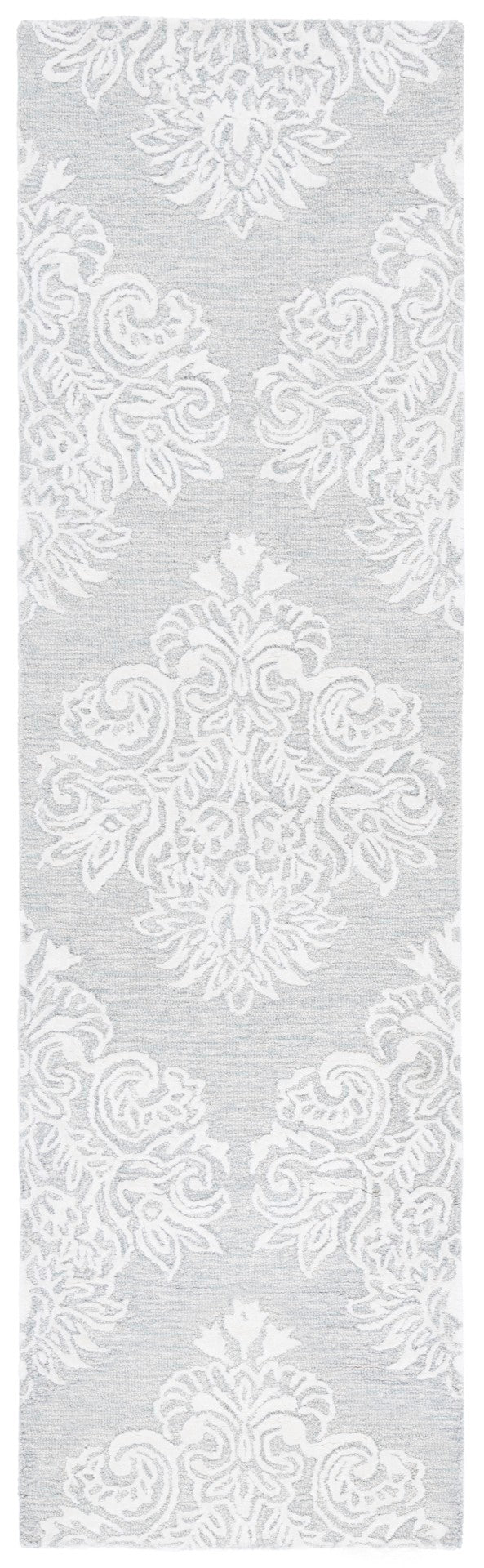 Safavieh Glamour Hand Tufted Floral Area Rug – Elegant Luxury For Cozy Spaces, Handcrafted In India, 60% Wool Light Blue ,Ivory 60% Wool,30% Viscose,10% Cotton Glm619l-4