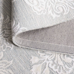 Safavieh Glamour Hand Tufted Floral Area Rug – Elegant Luxury For Cozy Spaces, Handcrafted In India, 60% Wool Light Blue ,Ivory 60% Wool,30% Viscose,10% Cotton Glm619l-4