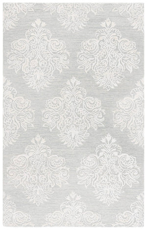 Safavieh Glamour Hand Tufted Floral Area Rug – Elegant Luxury For Cozy Spaces, Handcrafted In India, 60% Wool Light Blue ,Ivory 60% Wool,30% Viscose,10% Cotton Glm619l-4