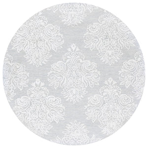 Safavieh Glamour Hand Tufted Floral Area Rug – Elegant Luxury For Cozy Spaces, Handcrafted In India, 60% Wool Light Blue ,Ivory 60% Wool,30% Viscose,10% Cotton Glm619l-4