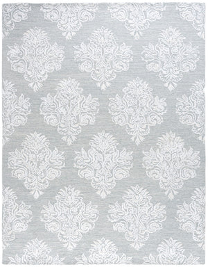 Safavieh Glamour Hand Tufted Floral Area Rug – Elegant Luxury For Cozy Spaces, Handcrafted In India, 60% Wool Light Blue ,Ivory 60% Wool,30% Viscose,10% Cotton Glm619l-4