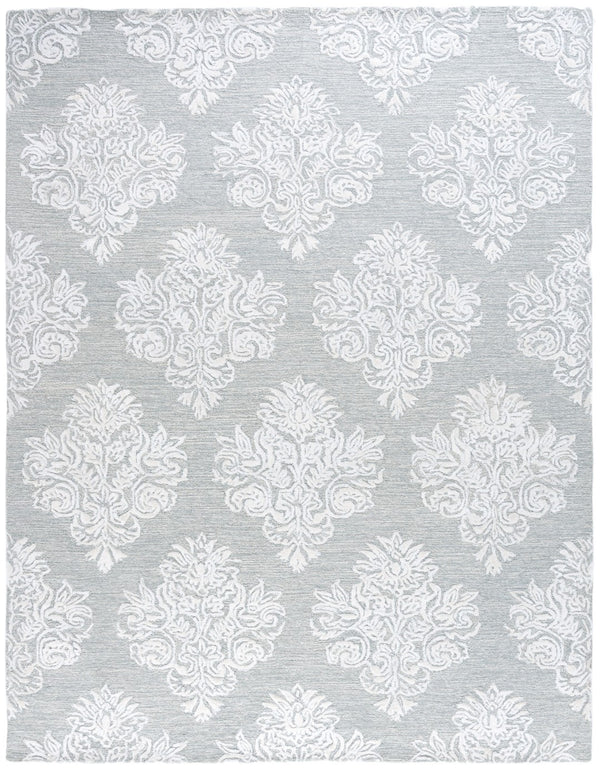 Safavieh Glamour Hand Tufted Floral Area Rug – Elegant Luxury For Cozy Spaces, Handcrafted In India, 60% Wool Light Blue ,Ivory 60% Wool,30% Viscose,10% Cotton Glm619l-4
