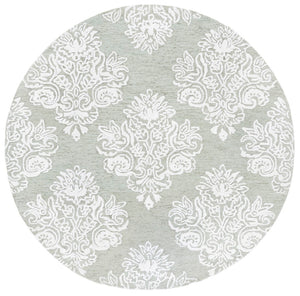 Safavieh Glamour Hand Tufted Floral Area Rug – Elegant Luxury For Cozy Spaces, Handcrafted In India, 60% Wool Sage ,Ivory 60% Wool,30% Viscose,10% Cotton Glm619w-4