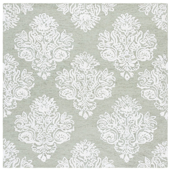 Safavieh Glamour Hand Tufted Floral Area Rug – Elegant Luxury For Cozy Spaces, Handcrafted In India, 60% Wool Sage ,Ivory 60% Wool,30% Viscose,10% Cotton Glm619w-4