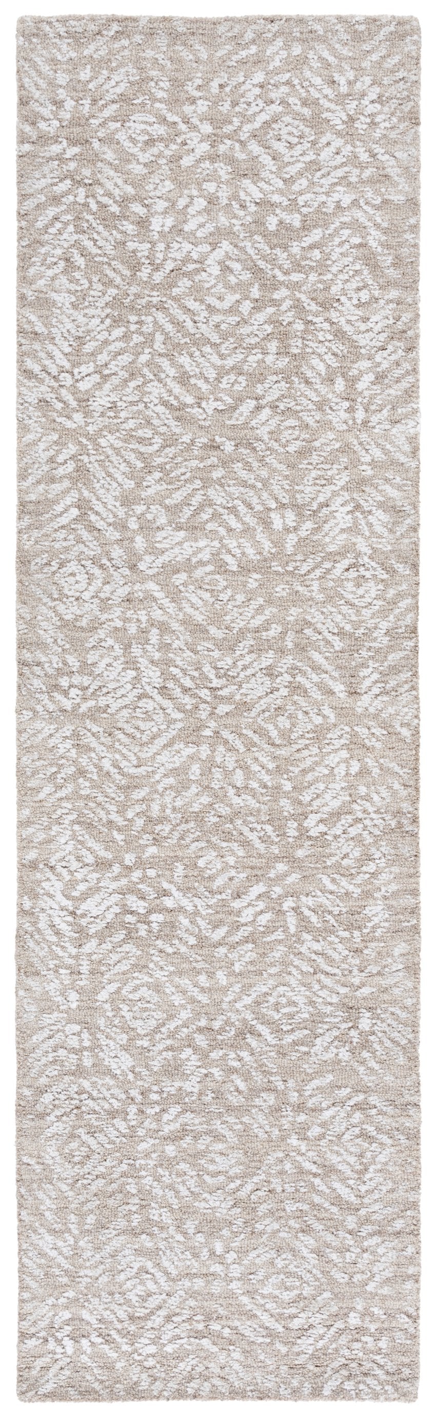 Safavieh Glamour Hand-tufted Runner Rug - Timeless Floral Elegance For Sophisticated Home Interiors Beige ,Ivory 50% Wool,40% Viscose,10% Cotton Glm620b-8