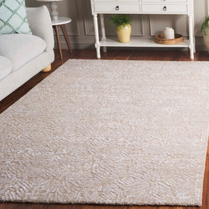 Safavieh Glamour Floral Hand Tufted Area Rug – Luxurious Ivory Design For Elegant Home Decor Solutions Beige ,Ivory 50% Wool,40% Viscose,10% Cotton Glm620b-4