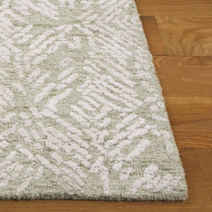 Safavieh Glamour Floral Hand Tufted Area Rug – Luxurious Ivory Design For Elegant Home Decor Solutions Sage ,Ivory 50% Wool,40% Viscose,10% Cotton Glm620w-8