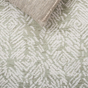 Safavieh Glamour Floral Hand Tufted Area Rug – Luxurious Ivory Design For Elegant Home Decor Solutions Sage ,Ivory 50% Wool,40% Viscose,10% Cotton Glm620w-8