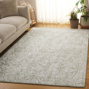 Safavieh Glamour Floral Hand Tufted Area Rug – Luxurious Ivory Design For Elegant Home Decor Solutions Sage ,Ivory 50% Wool,40% Viscose,10% Cotton Glm620w-8