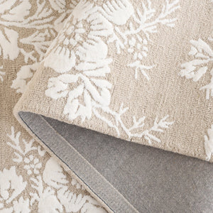 Safavieh Glamour Hand-Tufted Sand Ivory Area Rug — Wool/Viscose Blend, Low-Profile 3/8" Pile, Timeless Elegance 5'-0" x 8'-0" GLM625C-5