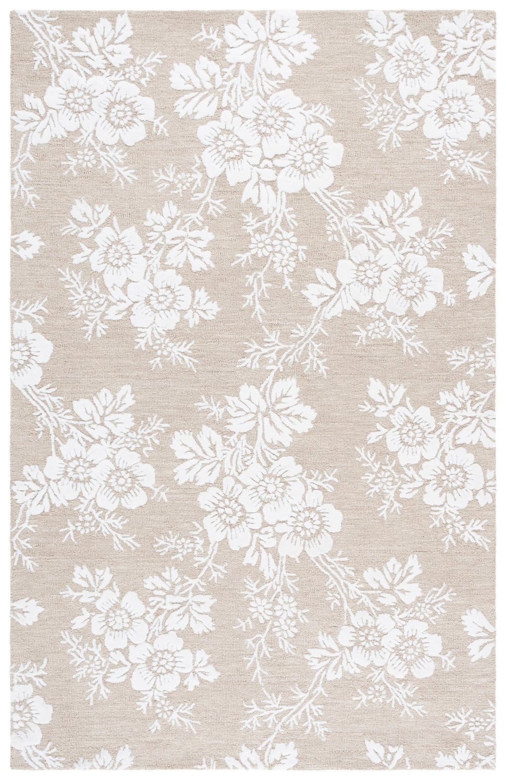Safavieh Glamour Hand-Tufted Sand & Ivory Area Rug — Low-Profile Wool-Viscose Blend For Timeless Comfort 8'-0" x 10'-0" GLM625C-8