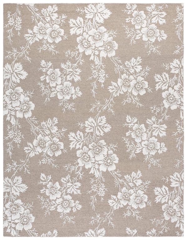 Safavieh Glamour Hand-Tufted Taupe Ivory Wool-Viscose Rug — Low-Pile, Plush Texture For Modern Spaces 4'-0" x 6'-0" GLM625E-4