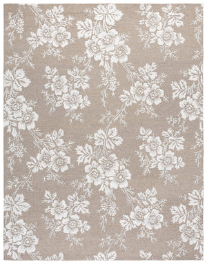 Safavieh Glamour Hand‑Tufted Taupe Ivory Wool‑Viscose Rug, Low‑Profile 3/8" Pile, Subtle Sheen & Cozy Texture 9'-0" x 12'-0" GLM625E-9