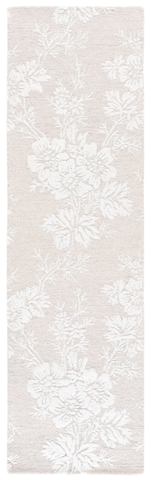 Safavieh Glamour Hand-Tufted Silver Ivory Rug — Wool-Viscose Blend, Low Pile, Timeless Neutral Elegance 8'-0" x 10'-0" GLM625G-8