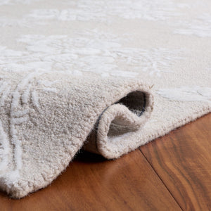 Safavieh Glamour Hand-Tufted Silver Ivory Rug — Wool-Viscose Blend, Low Pile, Timeless Neutral Elegance 8'-0" x 10'-0" GLM625G-8