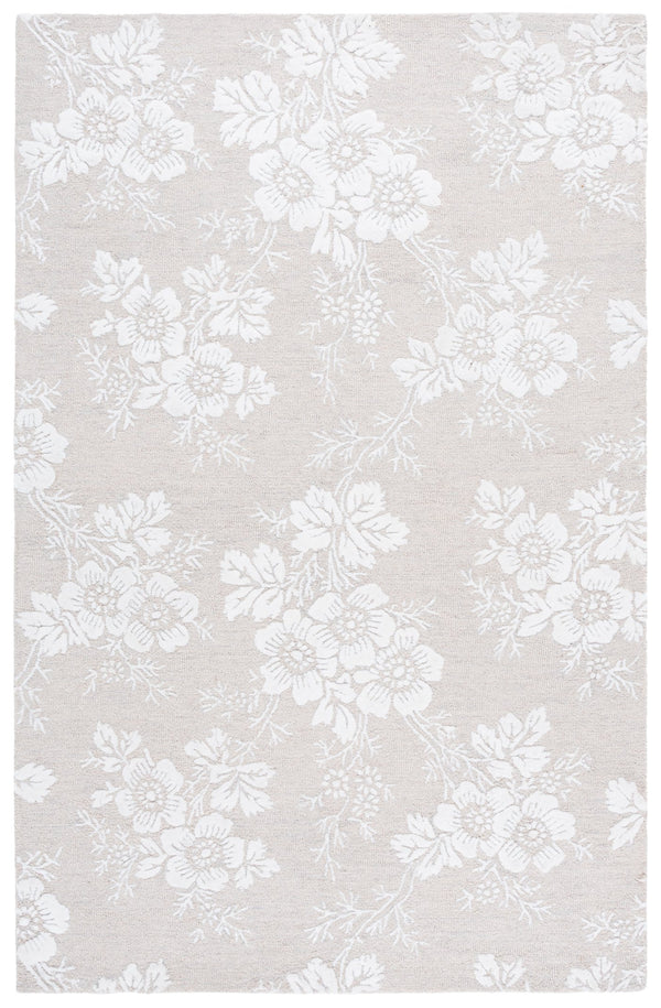 Safavieh Glamour Hand-Tufted Silver Ivory Rug — Wool-Viscose Blend, Low Pile, Timeless Neutral Elegance 8'-0" x 10'-0" GLM625G-8