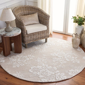 Safavieh Glamour Hand-Tufted Silver Ivory Rug — Wool-Viscose Blend, Low Pile, Timeless Neutral Elegance 8'-0" x 10'-0" GLM625G-8