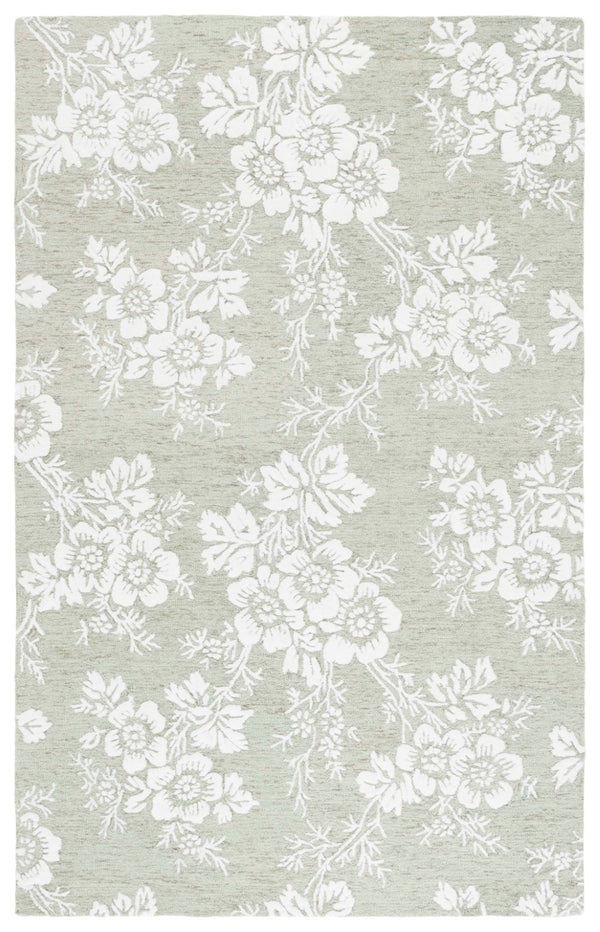 Safavieh Glamour Hand-tufted Area Rug – Elegant Floral Design For Timeless Sophistication In Any Space Sage ,Ivory Wool,Viscose Glm625w-4