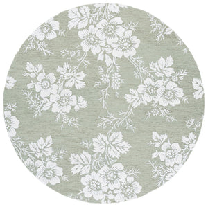 Safavieh Glamour Hand-tufted Area Rug – Elegant Floral Design For Timeless Sophistication In Any Space Sage ,Ivory Wool,Viscose Glm625w-4