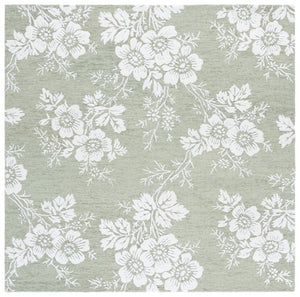 Safavieh Glamour Hand-tufted Area Rug – Elegant Floral Design For Timeless Sophistication In Any Space Sage ,Ivory Wool,Viscose Glm625w-4