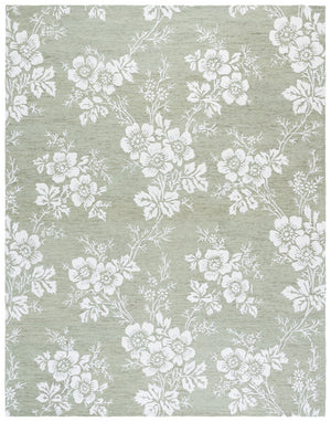 Safavieh Glamour Hand-tufted Area Rug – Elegant Floral Design For Timeless Sophistication In Any Space Sage ,Ivory Wool,Viscose Glm625w-4