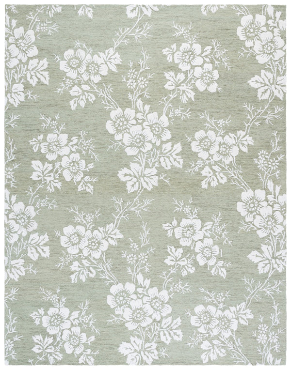 Safavieh Glamour Hand-tufted Area Rug – Elegant Floral Design For Timeless Sophistication In Any Space Sage ,Ivory Wool,Viscose Glm625w-4