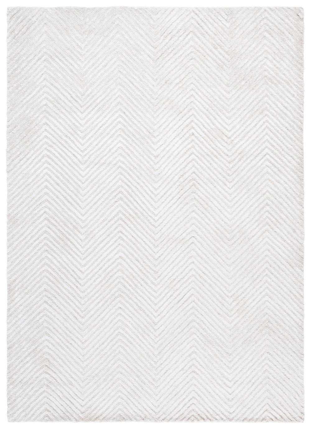 Safavieh Glamour Hand-Tufted Ivory Round Rug — Wool Blend, Artisanal Texture, Subtle Sheen For Modern Homes 6'-0" x 6'-0" GLM801A-6R