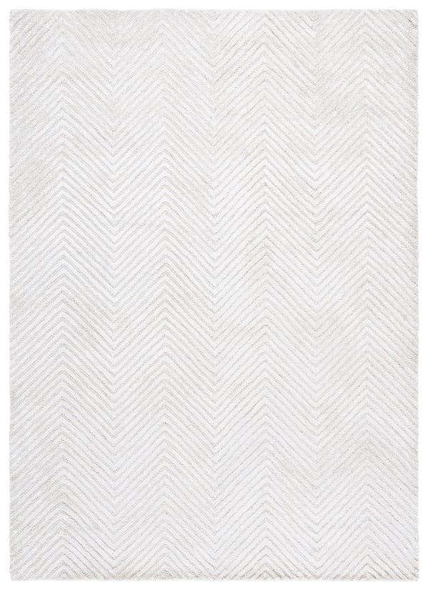 Safavieh Glamour Hand-Tufted Ivory Round Rug — Wool Blend, Artisanal Texture, Subtle Sheen For Modern Homes 6'-0" x 6'-0" GLM801A-6R