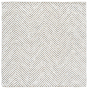 Safavieh Glamour Hand-Tufted Ivory Round Rug — Wool Blend, Artisanal Texture, Subtle Sheen For Modern Homes 6'-0" x 6'-0" GLM801A-6R