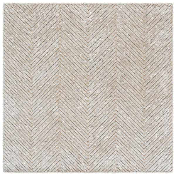 Safavieh Glamour Hand-Tufted Beige Area Rug | Wool-Rich Plush Square Rug With Subtle Viscose Sheen For Living Spaces 6'-0" x 6'-0" GLM801B-6SQ