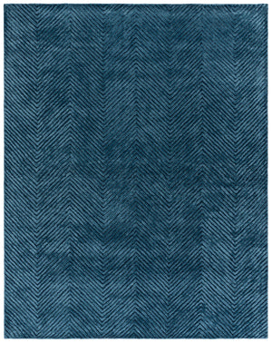 Safavieh Glamour Hand-Tufted Navy Area Rug — 80% Wool Blend, Low-Profile 0.5" Pile For Modern Homes 4'-0" x 6'-0" GLM801N-4