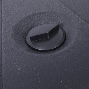 English Elm Hank Heavy-Duty Weather-Resistant Umbrella Base with Wheels & Grooved Handles for Easy Mobility GM-WL-80040FA-L-BK-GG