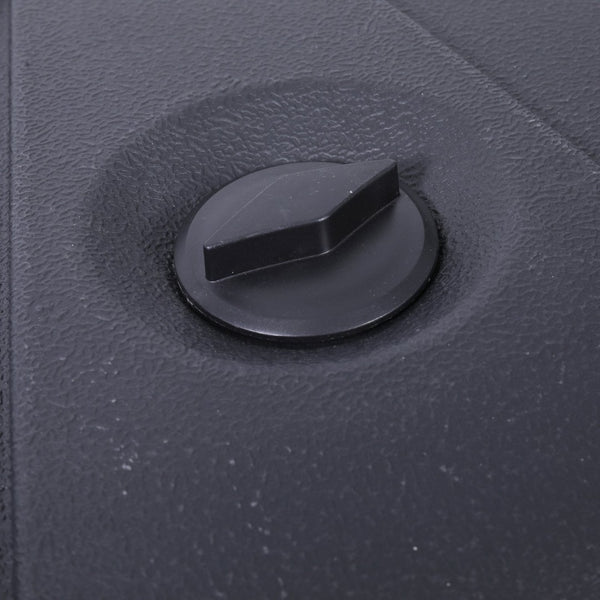 English Elm Hank Heavy-Duty Weather-Resistant Umbrella Base with Wheels & Grooved Handles for Easy Mobility GM-WL-80040FA-L-BK-GG