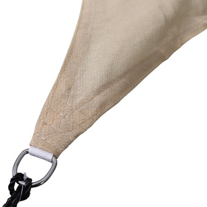 English Elm Palmetto 12ft Triangle Sun Sail Shade Canopy - UV Protection, Durable Design, Easy Setup in Sand Color GM-WL-SS22003-1-SAND-GG