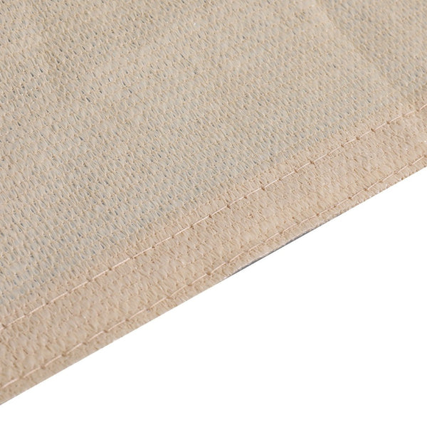 English Elm Palmetto 12ft Triangle Sun Sail Shade Canopy - UV Protection, Durable Design, Easy Setup in Sand Color GM-WL-SS22003-1-SAND-GG