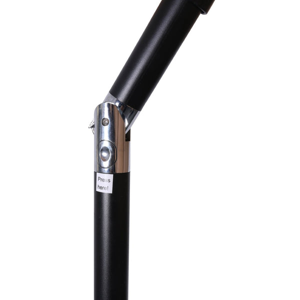 English Elm Montego Commercial Grade 9 FT Round Umbrella with Solar LED Lights for Outdoor Shade and Style Red GM-WL-U22002B-RED-GG