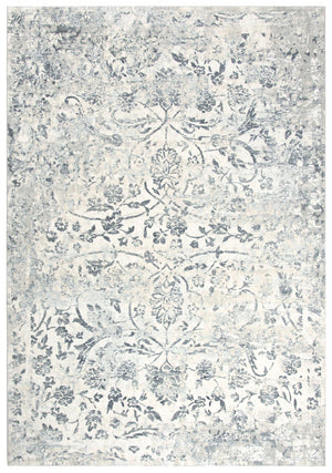 Alora Decor Glamour Beige Transitional Power-Loomed Rug With Vine & Scroll Motifs, Plush Polyester Pile For Comfort 3'11" x 5'6" GLOGM100607333156
