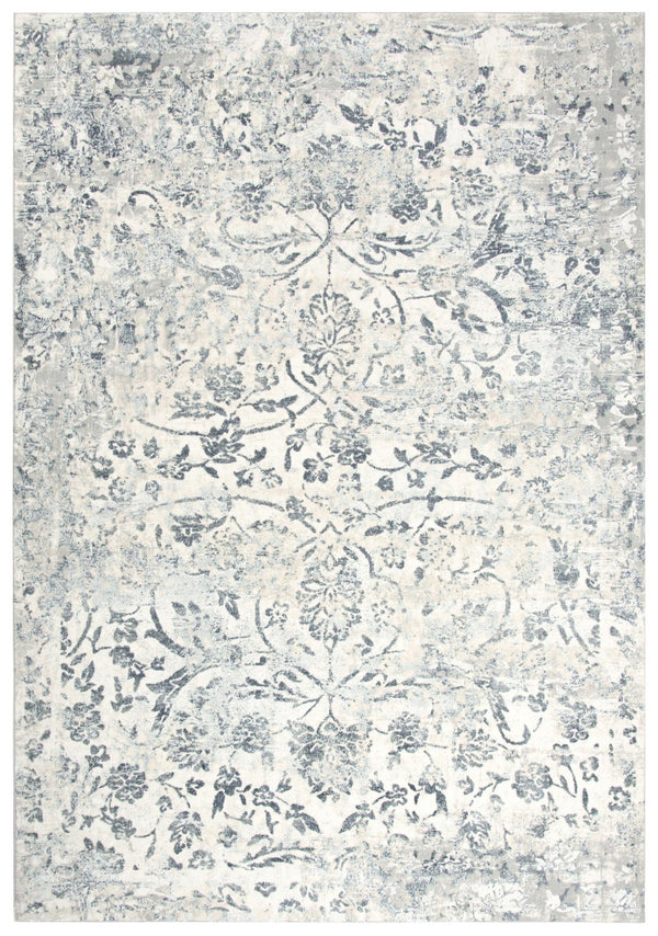 Alora Decor Glamour Beige Transitional Power-Loomed Rug With Vine & Scroll Motifs, Plush Polyester Pile For Comfort 3'11" x 5'6" GLOGM100607333156